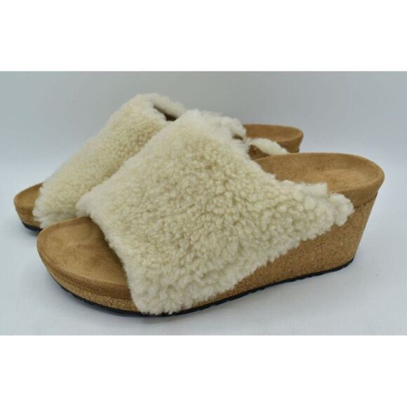 Papillio Birkenstock EU 38 US 7 Namica Teddy Shearling Narrow Fit Sandals - Picture 1 of 13